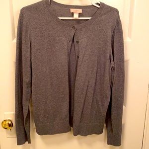 Loft Lightweight Gray Cardigan